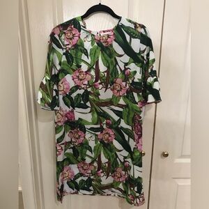 Goodnight Macaroon floral dress with ruffle on sleeve, NWT